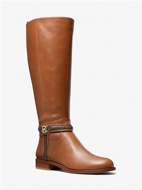 mindy michael kors mini cow red|Mindy Leather Wide Width Boot .